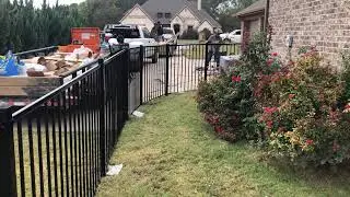 Montage Iron Fence Installation - DFW Fence Contractor