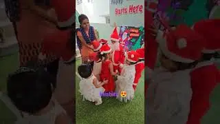 Little Santa in Isha Pre school 🎒🏫 #entertainment #automobile