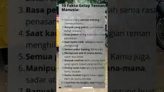 10 fakta gelap tentang manusia..!!       #quotes