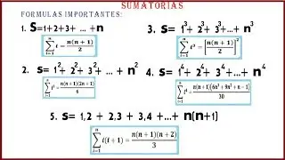 FORMULAS IMPORTANTES DE SUMAS NOTABLES