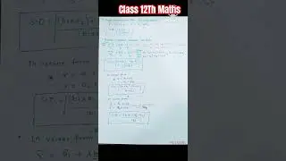 Three Dimensional Geometry Formulas Class 12 Maths|Vectors &3D#mathsformulas #cbse #iit #shorts