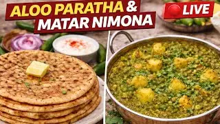 Aloo Paratha aur Matar Nimona | Desi Taste Live Cooking | MK Cook