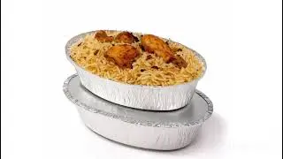 Oval Aluminium Foil Container | Food Packaging Box  | Disposable & Eco-Friendly