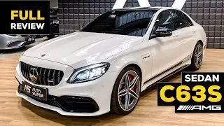 2020 MERCEDES AMG C63 S Sedan NEW FACELIFT V8 FULL Review BRUTAL Sound Exhaust Interior