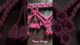 Macrame Toran Design #onestopcreativity  #macramedesign#macrameart#shotrs#youtubeshorts#creativity