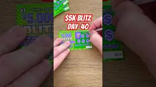 Day 40 &ndash; $1 $5,000 Blitz Scratch Off | Change My Life or Still Broke?