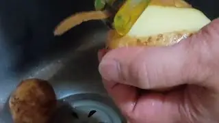 live peeling dirty old potatoes!🥔