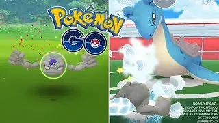 CAPTURA Y PELEA #05! ESPECIAL EVENTO DE KANTO! GEODUDE VS LAPRAS! [Pokémon GO-davidpetit]