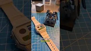 Custom Gundam Style Casio Royale Mod #casiomod #casio #watchmod #customcasio #gundam #ae1200