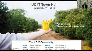 UC IT Town Hall - September 11, 2019