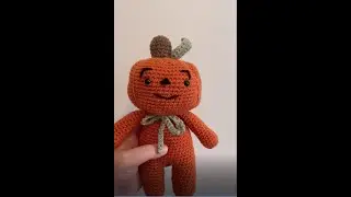 How to Crochet Pumpkin Boy for Halloween - Crocheting 101 #Shorts