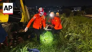 Passenger bus crash in Indonesia kills at least 16 people, official says