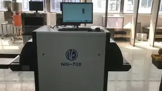 Laos customer customized machine X-ray baggage scanning machine test video