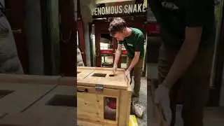 Komodo Dragon With Herp Keeper Adam