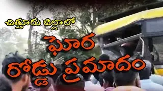Major Road Accident in Chittoor: Lorry Hits School Bus | 7 Students Injured