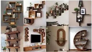 Modern Aesthetic//Asymmetrical Wooden// Book Shelf//Unique Geometric//Wall Decor// Wall Hanging2025