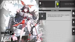 Arknights | Operator Records | April (Hunter's Vision)