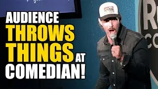 Audience Throws Things At Comedian!