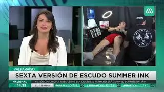 Escudo Summer Ink Chile 2020 en MEGA Noticias
