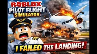 I failed landing a Plane in Roblox...