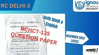 BCHCT-135 QUESTION PAPER in English and Hindi latest DEC2022