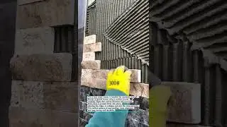 Stone Veneer Install Technique | Perfect Mortar Coverage #stonemasonry #tiling #construction