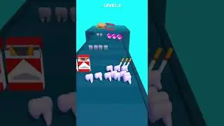 Tooth Run 😁 3 Level Gameplay Walkthrough | Best Android, iOS Games #shorts