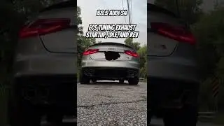 B8.5 Audi S4 with the ECS Tuning Valved exhaust fitted, doing a startup, idle, and rev. #ecstuning
