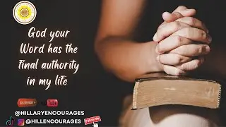 God Your Word has the final authority in my life 📱