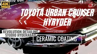 CERAMIC COATING ON TOYOTA URBAN CRUISER HYRYDER | REVOLUTION DETAILING STUDIO HYDERABAD | 4K