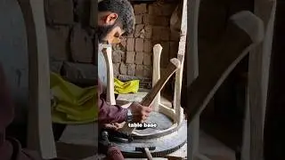 Watch a Master Carpenter&rsquo;s Hammer Magic Rough Wood to Perfect Round Table!   #howitsmade