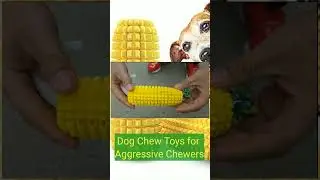 Dog Chew Toys for Aggressive Chewers, Indestructible Tough Durable Squeaky Interactive Dog Toys,