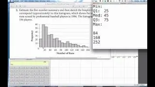 Drawing a Boxplot from a Histogram