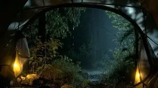 Camping in the Rain at Night 🌧️ Relaxing Sleep Sounds (ASMR)