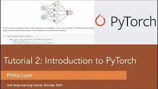 Tutorial 2: Introduction to PyTorch (Part 2)
