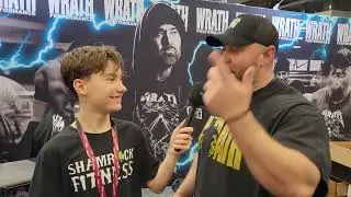 Flex Wendel with @RudeMuscle at the Wrath Performance booth