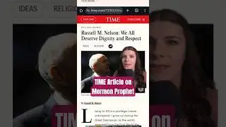 Time Magazine Spotlights President Russell M. Nelson