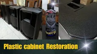 Paano pakinisin ang speaker box na plastic | plastic cabinet restoration