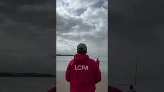 D&eacute;monstration de lancers de surfcasting propos&eacute;e par la LCPA