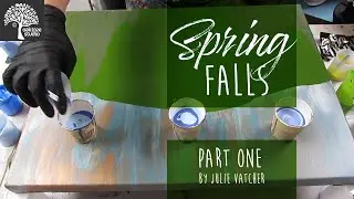 Spring Falls Part One. Multiple Fluid Art Technique!