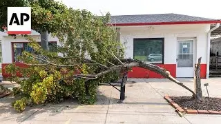 Powerful storm in Nebraska topples trees and damages homes