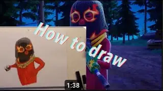 How to draw Big Dill Red - Fortnite skin Lawless
