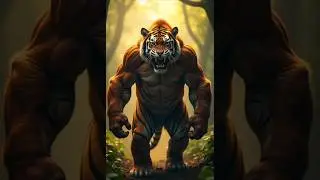 Incredible animals fusion hybrid #shorts #tiger #animalsfusion #monkey