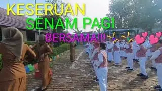 Keseruan senam pagi bersama!!!🤸🏻🤸🏻🏃🏻🧎🏻