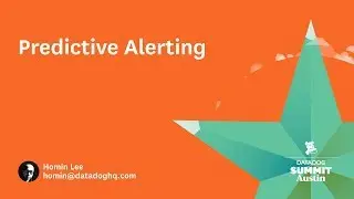 Predictive Alerting - Homin Lee