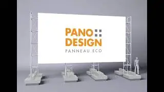 Installation panneau &agrave; 3 m&acirc;ts