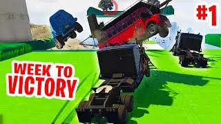 CRASH VOOR DE FINISH! // Week to Victory #1 (GTA V Online)