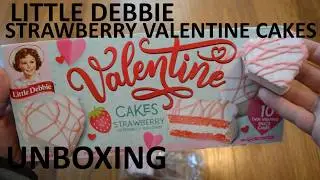 Unboxing Little Debbie Strawberry Valentine Cakes 10 Snack Cakes