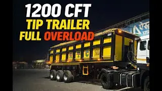 1200 CFT Tip Trailer Full Overload | Heavy Duty Balu & Gitti Trailer | MS Engineering Works