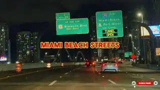 Scenic Florida Drive | Through Miami Beach Streets 🌴🚘